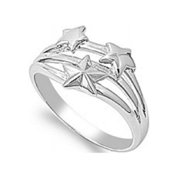 925 Sterling Silver Three Stars of Orion Ring Size 5