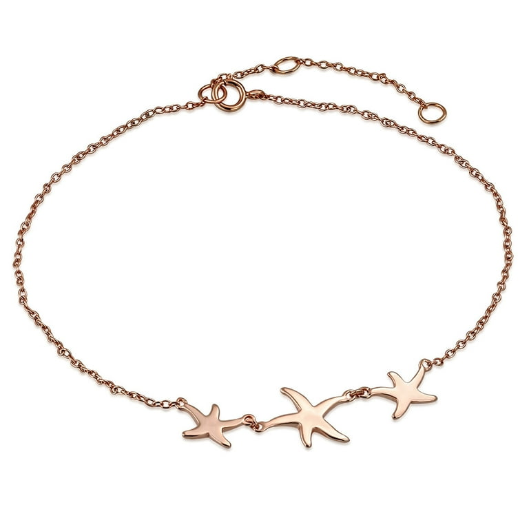 Starfish anklet sterling best sale