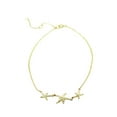 thumbnail image 1 of 925 Sterling Silver Three Triple Starfish Anklet Bracelet, 1 of 3