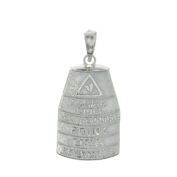 925 Sterling Silver Travel Charm, Large Southern Most Point USA Key West, FL