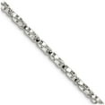 thumbnail image 1 of 925 Sterling Silver Twisted Polished Chain Necklace 20 Inch 1.35mm Lobster Claw Chain Necklace for Women and Men, 1 of 2