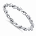 thumbnail image 1 of 925 Sterling Silver Twisted Rope Stacking Ring Dainty Minimal Jewelry_5.5, 1 of 1