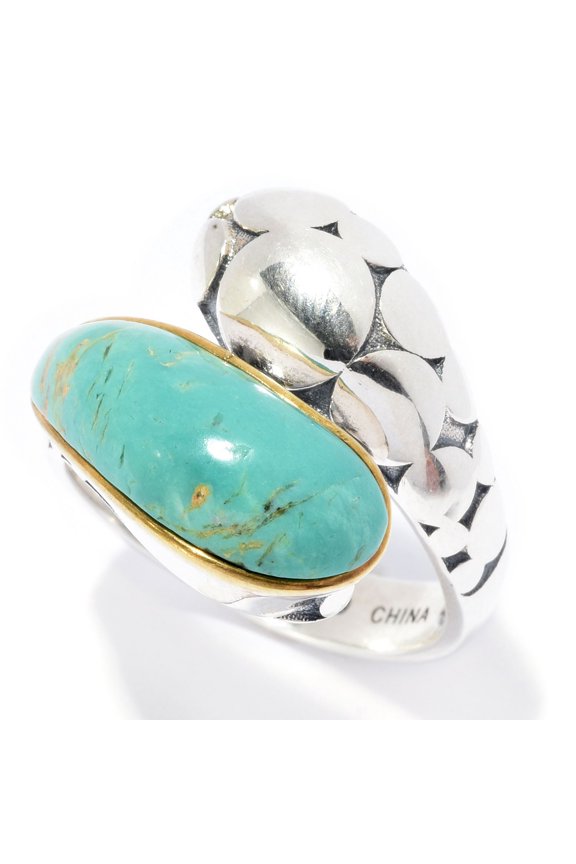 925 Sterling Silver Tyrone Turquoise Ring
