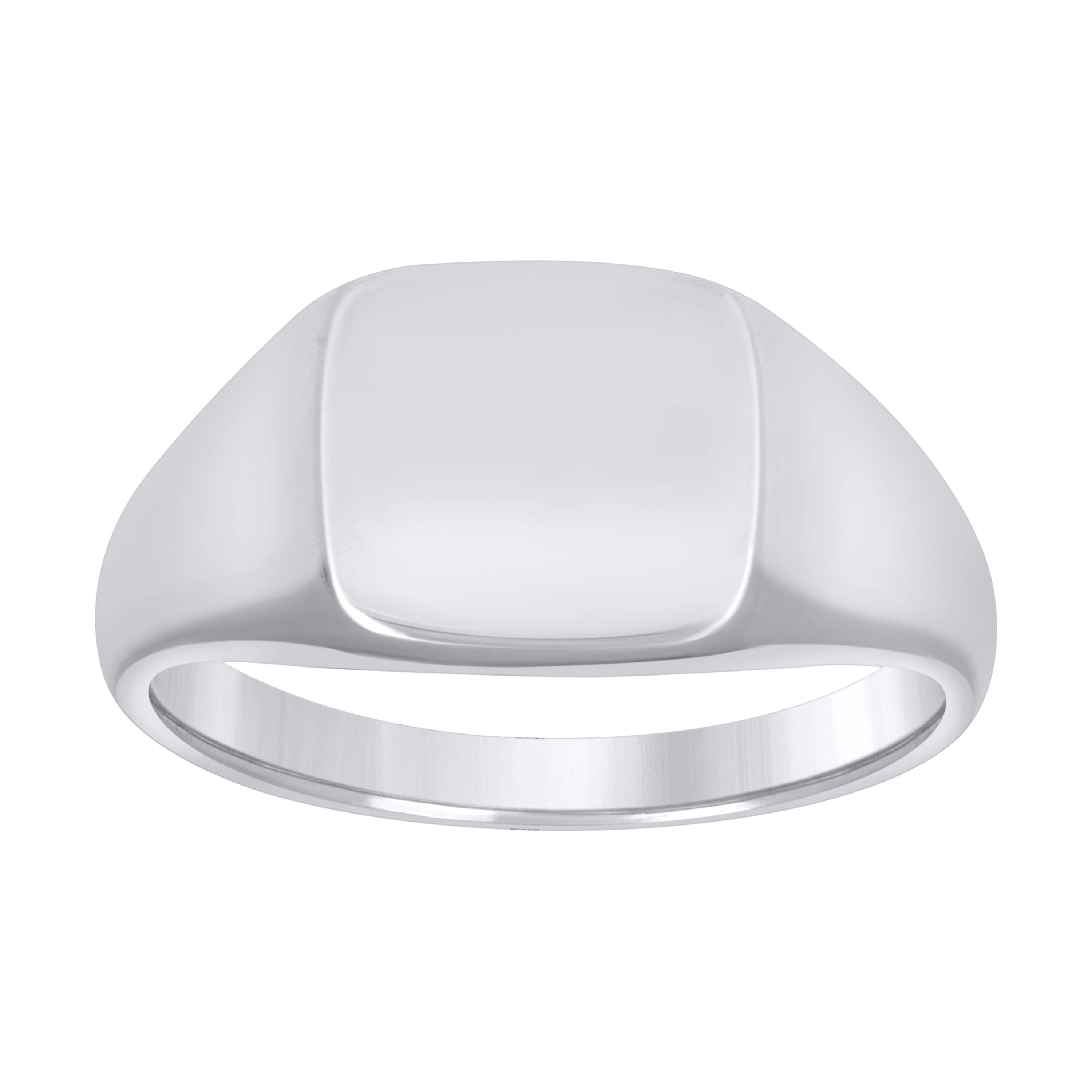 925 Sterling Silver Unisex Engraveable Square Signet Pinky