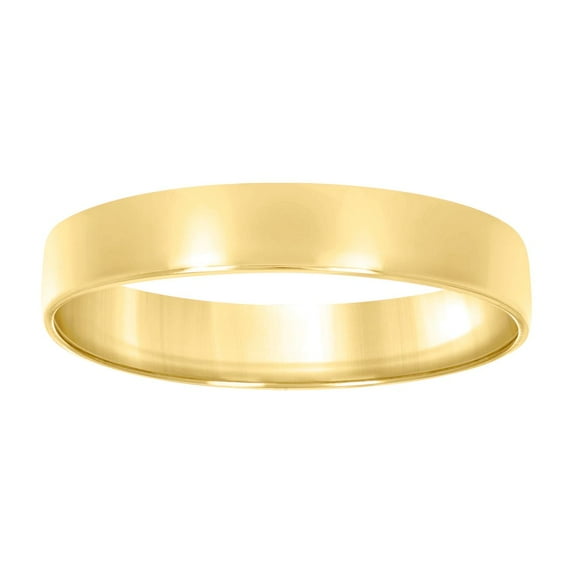 925 Sterling Silver Unisex 5mm Size 7 Yellow Flat Comfort-fit Wedding Engagement Band Ring Engagement Ring for Women and