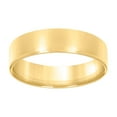 thumbnail image 1 of 925 Sterling Silver Unisex 7mm Size 7 Yellow Flat Comfort-fit Wedding Engagement Band Ring Engagement Ring for Women and, 1 of 2