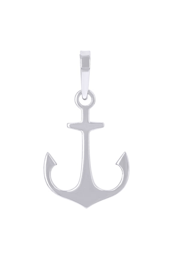 925 Sterling Silver Unisex Anchor Ocean Life Charm Pendant for Men Women