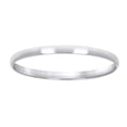 thumbnail image 1 of 925 Sterling Silver Unisex Comfort Fit Rhodium Plated Domed Classic Wedding Band | 2mm | Size 5, 1 of 1