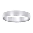 thumbnail image 1 of 925 Sterling Silver Unisex Comfort Fit Rhodium Plated Flat Classic Wedding Band | 5mm | Size 10, 1 of 1