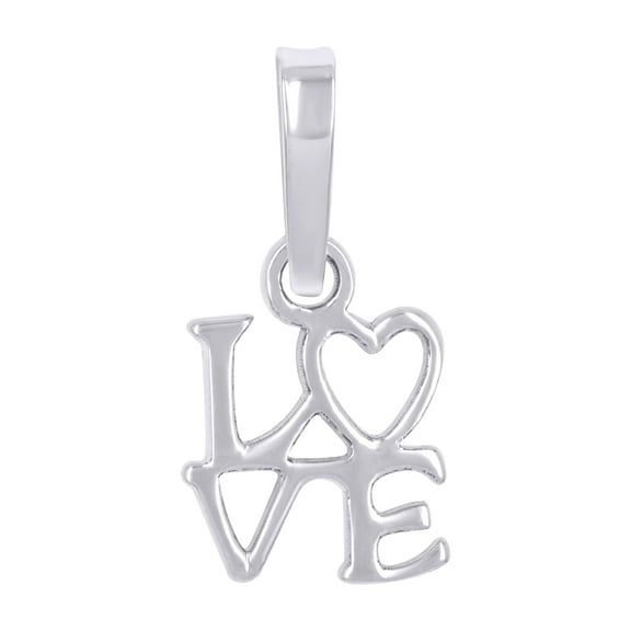 925 Sterling Silver Unisex Heart Love Charm Pendant for Men Women