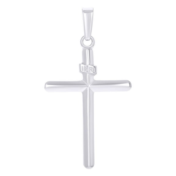 925 Sterling Silver Unisex Inri Cross Religious Charm Pendant Pendant Necklace for Men Women