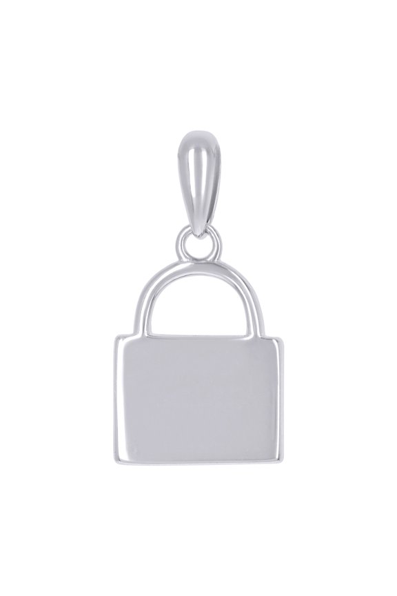 925 Sterling Silver Unisex Lock Charm Pendant for Men Women