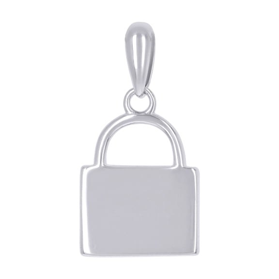 925 Sterling Silver Unisex Lock Charm Pendant for Men Women