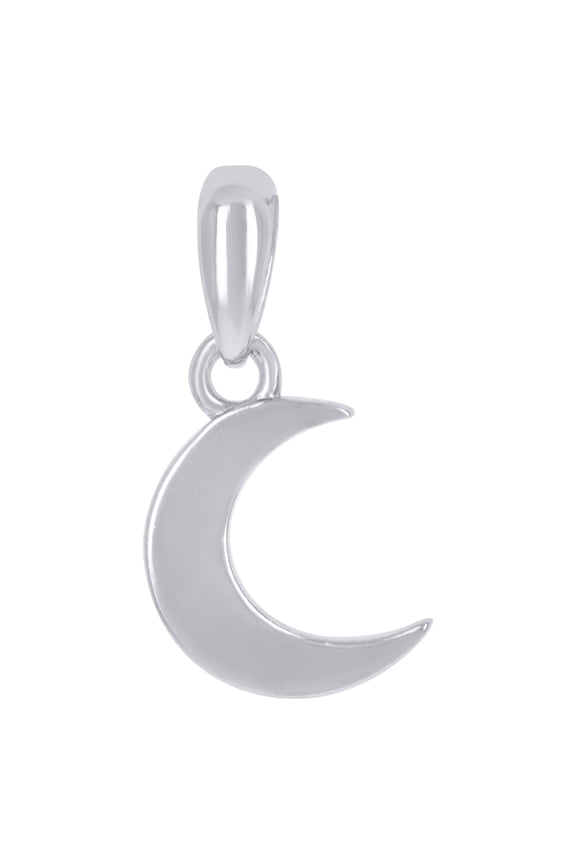 925 Sterling Silver Unisex Moon Celestial Charm Pendant