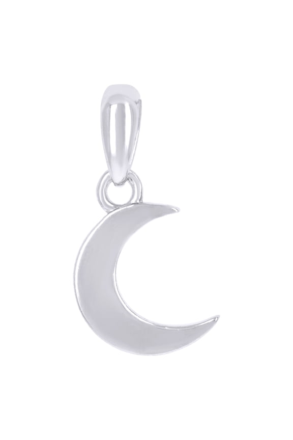 925 Sterling Silver Unisex Moon Celestial Charm Pendant for Men Women
