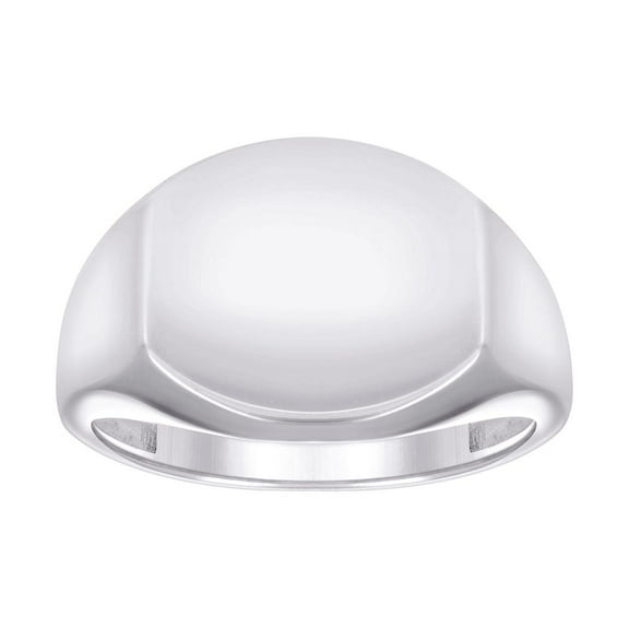 925 Sterling Silver Unisex Signet Ring Size 7 Ring for Women - 4.8 Grams