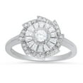 thumbnail image 1 of 925 Sterling Silver Vintage Diamond CZ Swirl Ring, 1 of 2