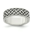 thumbnail image 1 of 925 Sterling Silver Weave Design Ring Size 10, 1 of 6