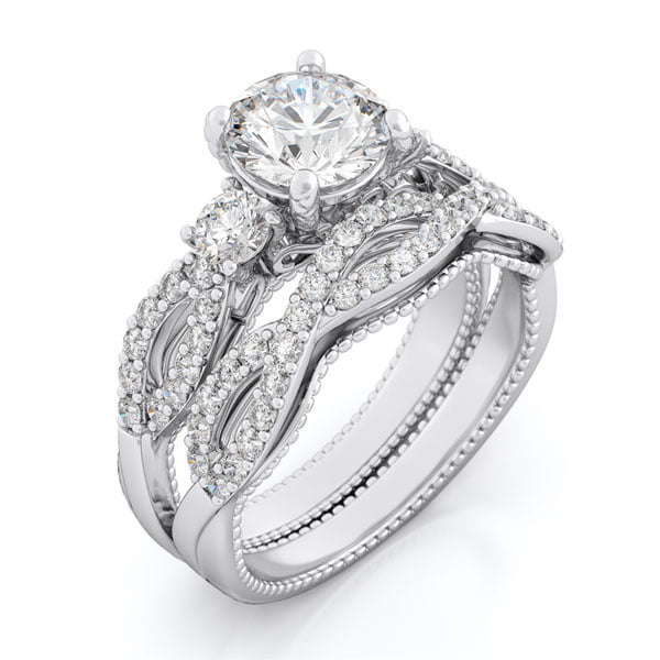 925 Sterling Silver Wedding Engagement Ring For Women IcePosh 5 6 7 8 9 