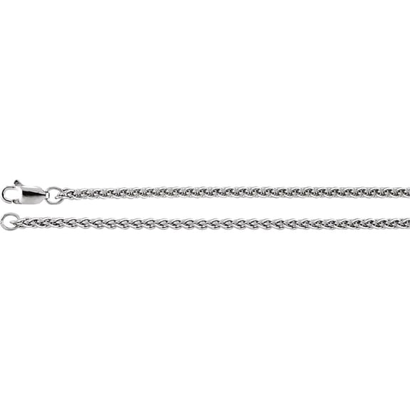 925 Sterling Silver Wheat Chain Necklace 24 Inches Chain Necklace for Women and Men