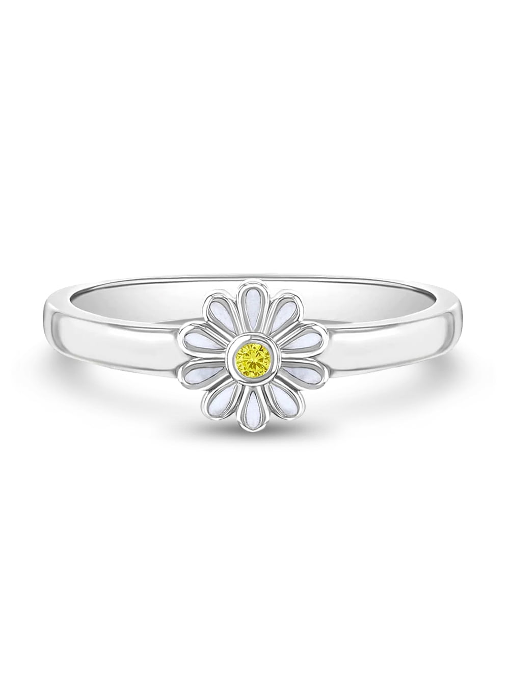 Daisy enamel ring deals