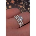 thumbnail image 1 of 925 Sterling Silver White Sapphire Diamond Ring Set, 1 of 1