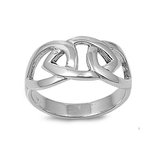925 Sterling Silver Wicca Binding Ring Size 10