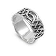 thumbnail image 1 of 925 Sterling Silver Wiccan Weave Ring Size 9, 1 of 2