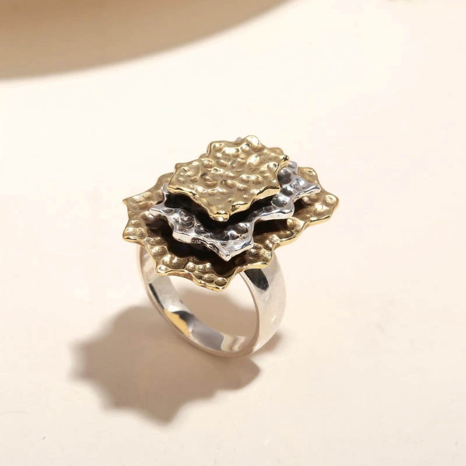 925 Sterling Silver Wide Band Designer Statement Ring for Women ...