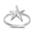 thumbnail image 1 of 925 Sterling Silver Wishing Starfish Ring Size 9, 1 of 3