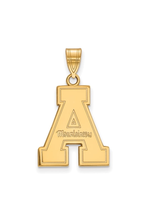 925 Sterling Silver With GP LogoArt Appalachian State University Large Pendant; for Adults and Teens; for Women and Men