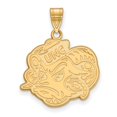 thumbnail image 1 of 925 Sterling Silver With GP LogoArt University of North Carolina Large Pendant; for Adults and Teens; for Women and Men, 1 of 2