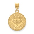 thumbnail image 1 of 925 Sterling Silver With GP LogoArt Youngstown State U Medium Crest Pendant; for Adults and Teens; for Women and Men, 1 of 2
