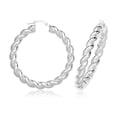 thumbnail image 1 of 925 Sterling Silver Women Hoop Earrings - 30mm, 1 of 1