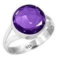thumbnail image 1 of 925 Sterling Silver Women Jewelry Amethyst Quartz Ring, 1 of 5