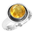 thumbnail image 1 of 925 Sterling Silver Women Jewelry Citrine Quartz Ring, 1 of 5