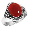 thumbnail image 1 of 925 Sterling Silver Women Jewelry Garnet Quartz Ring, 1 of 5