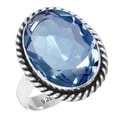 thumbnail image 1 of 925 Sterling Silver Women Jewelry Iolite Quartz Ring, 1 of 5