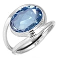 thumbnail image 1 of 925 Sterling Silver Women Jewelry Iolite Quartz Ring, 1 of 5