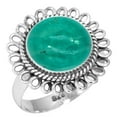thumbnail image 1 of 925 Sterling Silver Women Jewelry Natural Amazonite Ring, 1 of 6