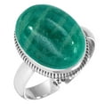 thumbnail image 1 of 925 Sterling Silver Women Jewelry Natural Amazonite Ring, 1 of 6
