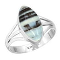 thumbnail image 1 of 925 Sterling Silver Women Jewelry Natural Blue Opal Ring, 1 of 6