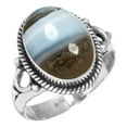 thumbnail image 1 of 925 Sterling Silver Women Jewelry Natural Blue Opal Ring, 1 of 6