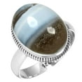 thumbnail image 1 of 925 Sterling Silver Women Jewelry Natural Blue Opal Ring, 1 of 6