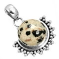 thumbnail image 1 of 925 Sterling Silver Women Jewelry Natural Dalmatian Pendant, 1 of 4