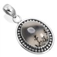 thumbnail image 1 of 925 Sterling Silver Women Jewelry Natural Dendrite Opal Pendant, 1 of 4