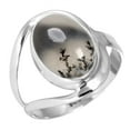 thumbnail image 1 of 925 Sterling Silver Women Jewelry Natural Dendrite Opal Ring, 1 of 6
