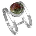 thumbnail image 1 of 925 Sterling Silver Women Jewelry Natural Dragon Blood Jasper Ring, 1 of 6