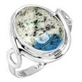 thumbnail image 1 of 925 Sterling Silver Women Jewelry Natural K2 Jasper Ring, 1 of 6