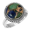 thumbnail image 1 of 925 Sterling Silver Women Jewelry Natural Mohave Azurite Ring, 1 of 6